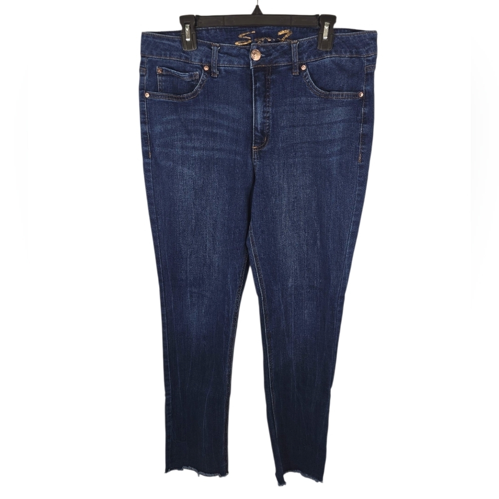 {Seven7} Jeans Women's Weekend Slim Fit Jeans - Size 14 (Avalon Blue) - Picture 4 of 16